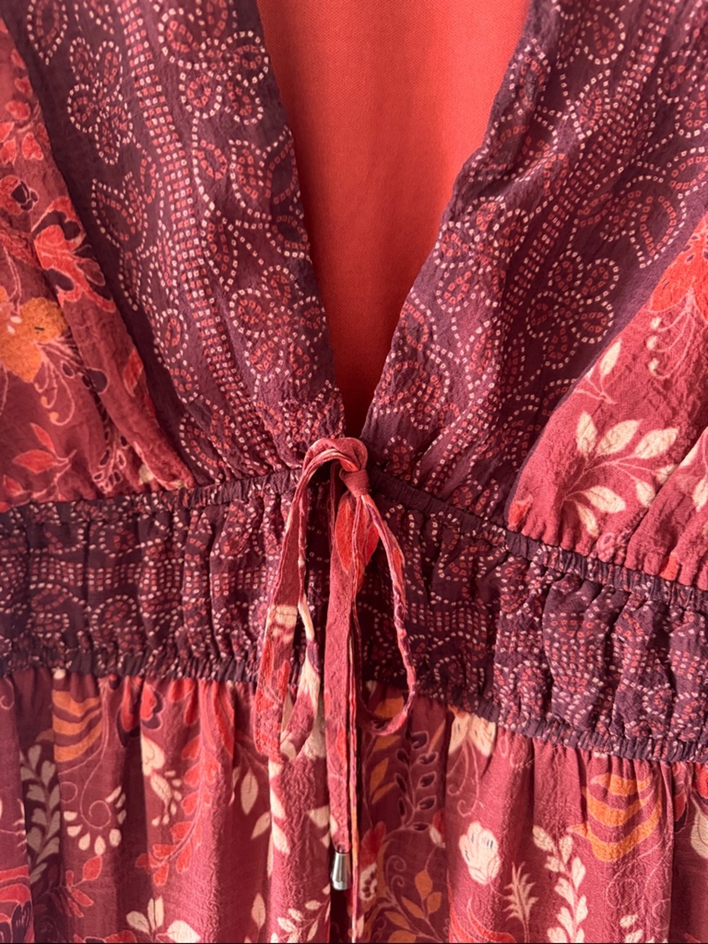 entro Burgundy Maxi Dress
